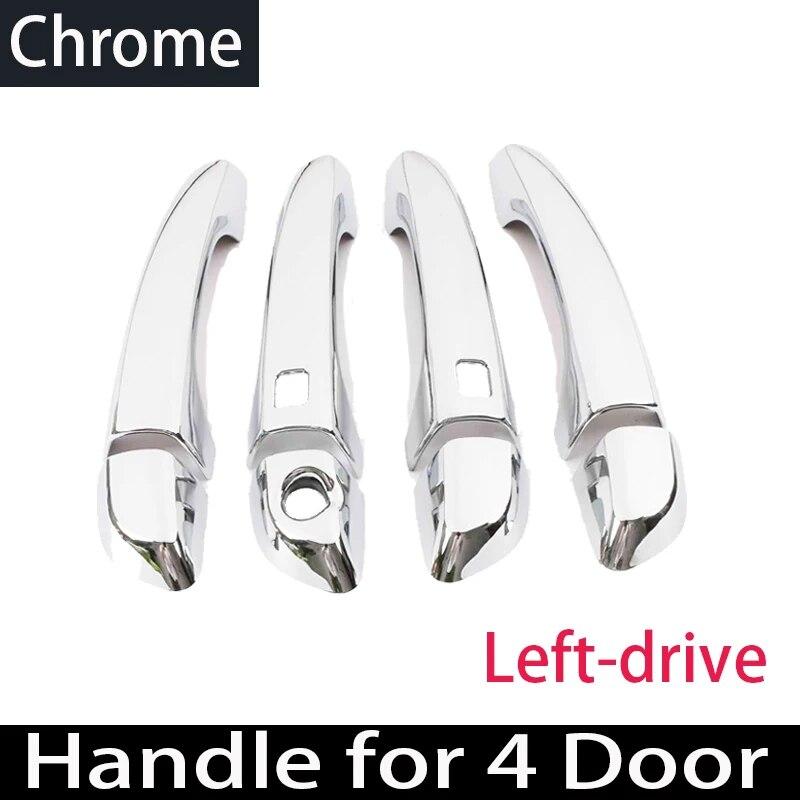 Carbon Fiber Exterior Door Handle Cover For Hyundai Elantra Avante AD 2016 2017 2018 Chrome Black Trim Car Accessories