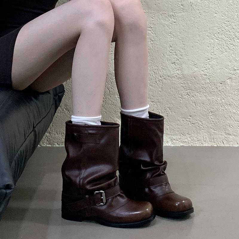 Thick-heeled Booties, Women's New Boots, 2025 Fall/winter Women's Boots, Boots, Motorcycle Boots, Trouser Boots, Western Knight Boots