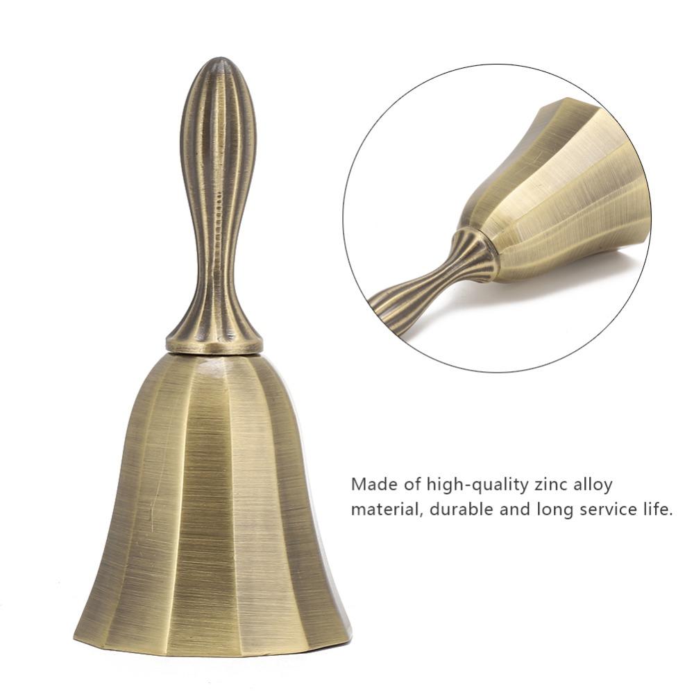 2pcs Super Loud Hand Bell Counter Vintage Style Service Bell Vintage Call Bell Reminder  Home Use