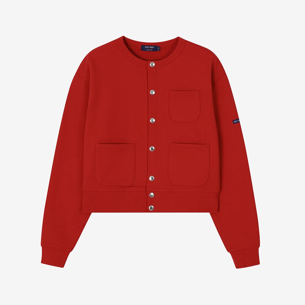 SAINT JAMES Bonbon Cardigan (Red) Asjf261Kr04-Red