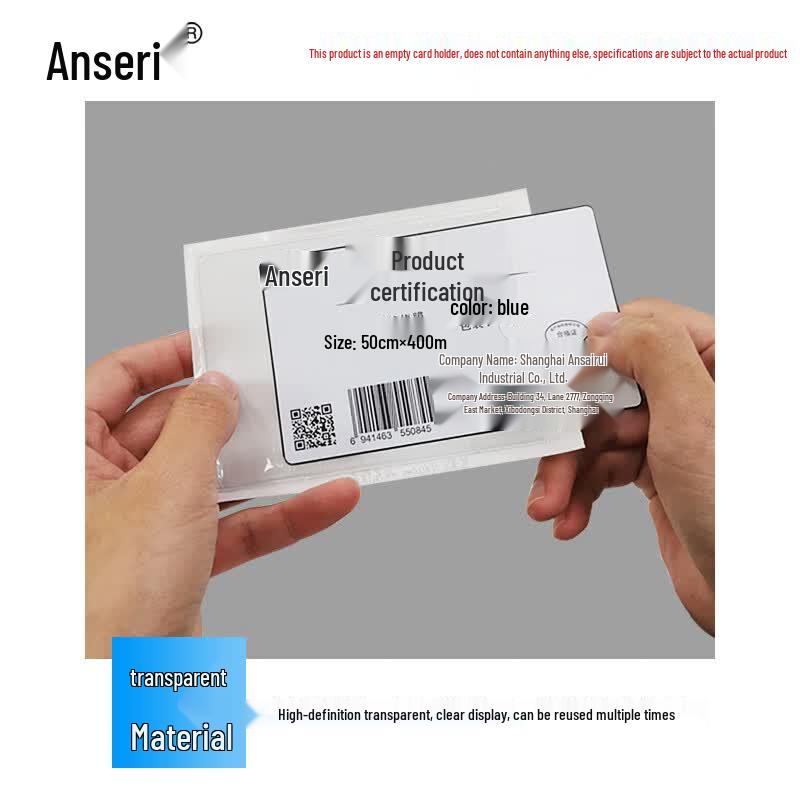 Self-Adhesive A6 Horizontal Warehouse Card Holder