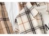 Women's Retro Plaid Flannel Shirt - Korean Style Cardigan Jacket for Spring & Autumn