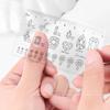 Nail Measure Easy Ultra-Thin Soft PVC Ruler Manual Fake Nails Measuring Size Transparent Map Caliper Ruler Nail Art Tool