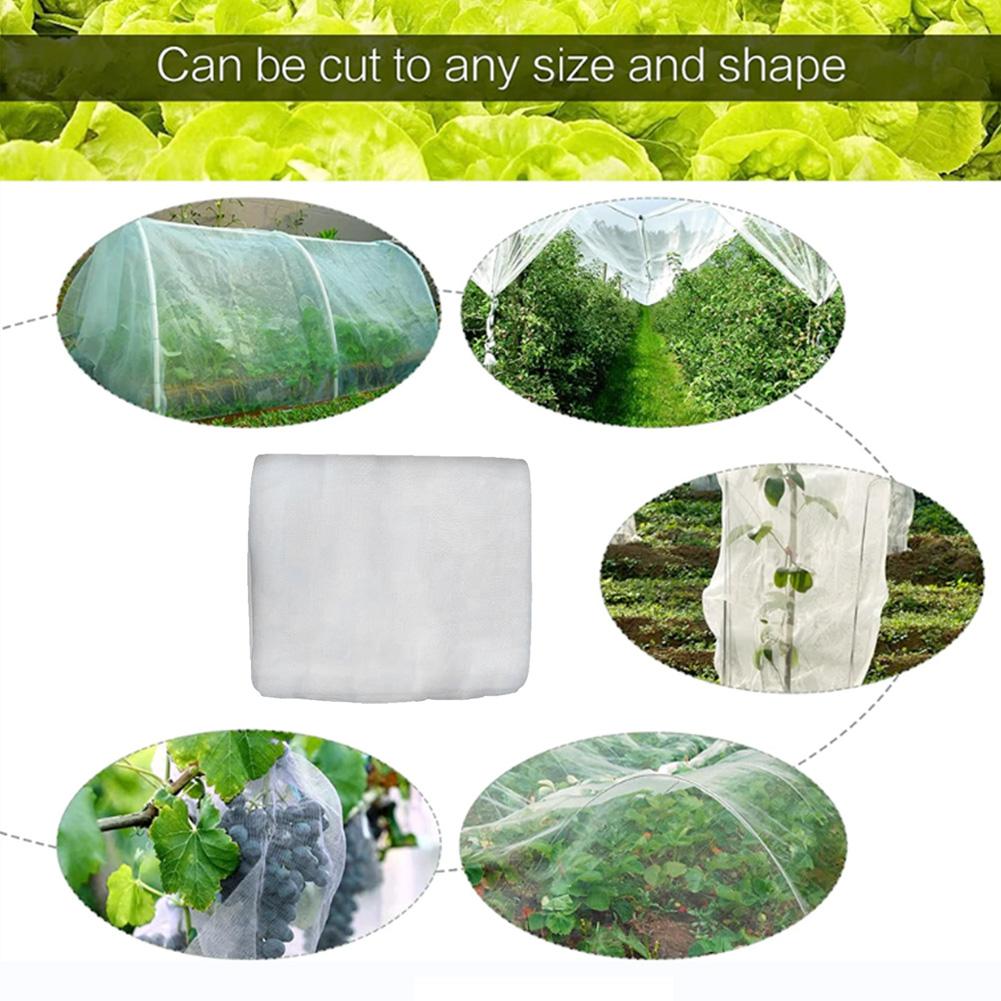 Garden Mesh Netting Thickened Garden Insect Netting Fine Mesh Plant Protection Netting for Fruits Flowers Crops Greenhouse