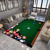 3D Color Black Pool Table Mat Carpet, Billiard Carpet, Ball Sports Carpet, Suitable for Living Room, Floor, Living Room,