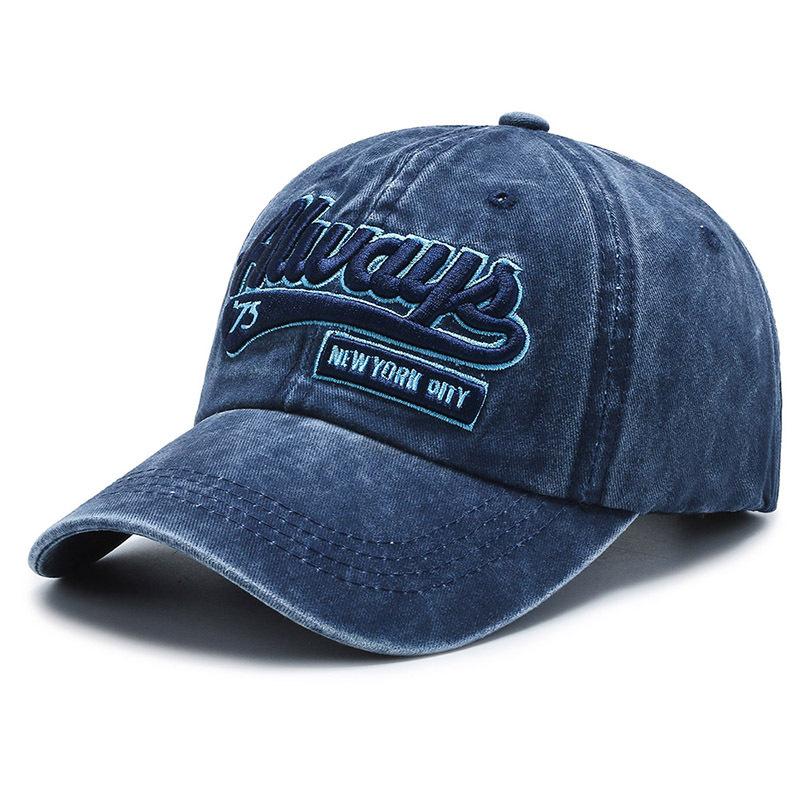 Versatile Outdoor Sports Sun Hat - Washed Letter Embroidery Baseball Cap For Sun Protection And Shade