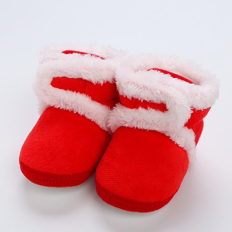 Handmade Soft Sole Winter Shoes for Infants & Toddlers - Non-Slip Velvet Cotton Socks