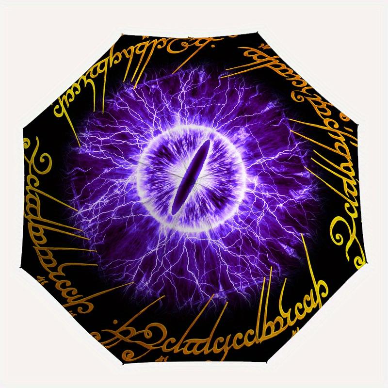 Eye of Sauron: Lord of the Rings Inspired Fantasy Art PrintUmbrella, Portable 3-Fold Compact Umbrella for Men & Women Gift