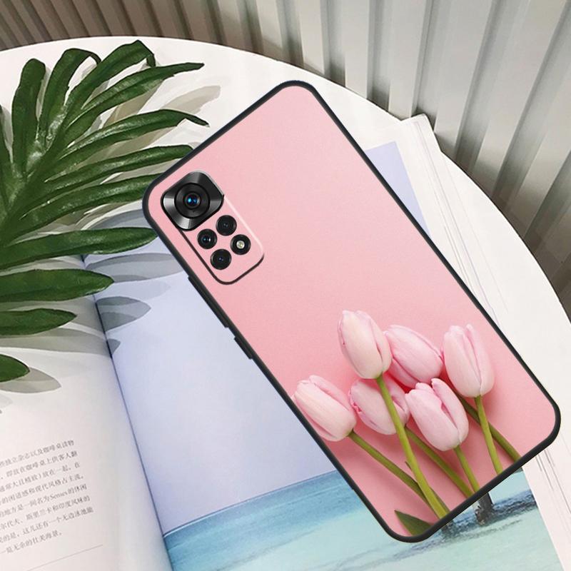 Tulips Flower Funda For Xiaomi Redmi Note 11 10 12 13 14 15 Pro Plus Case For Redmi 15C 10C 13C 12C 14C 15