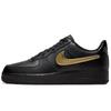 New Air Force 1 Black Metallic Gold Removable Swoosh Pack CT2252-001