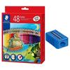 Staedtler Luna Colored Pencils - 48 Vibrant Colors Set with Sharpener