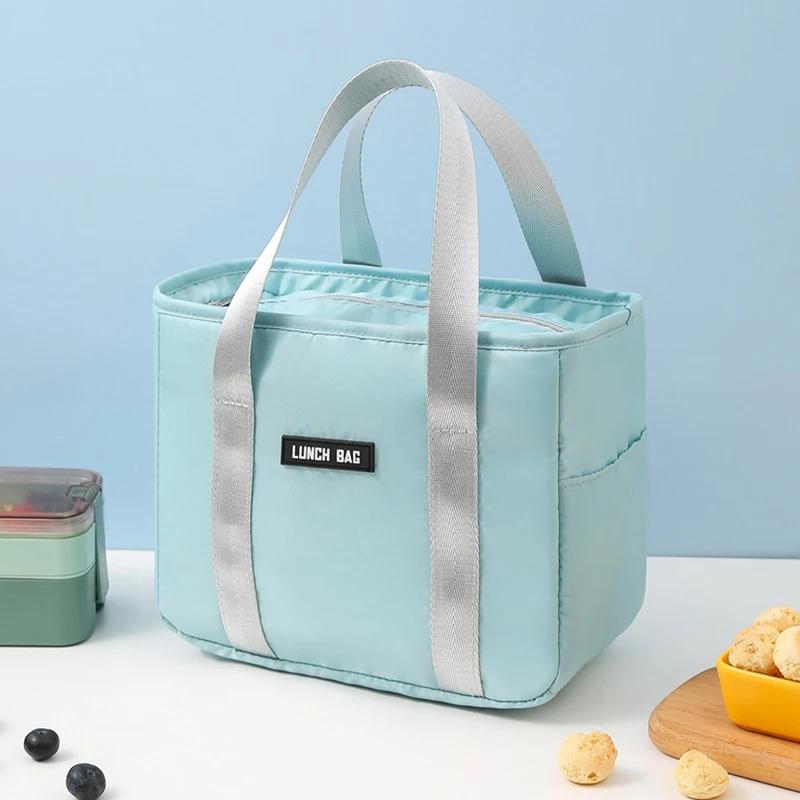 Insulated Lunch Box Thermal Bag Large Capacity Work Food Delivery Storage Container for Women Cooler Tote Travel Picnic Pouch