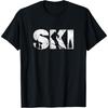 Gifts For Skiers Men Women Snow Skiing Alpine Downhill Ski T-Shirt