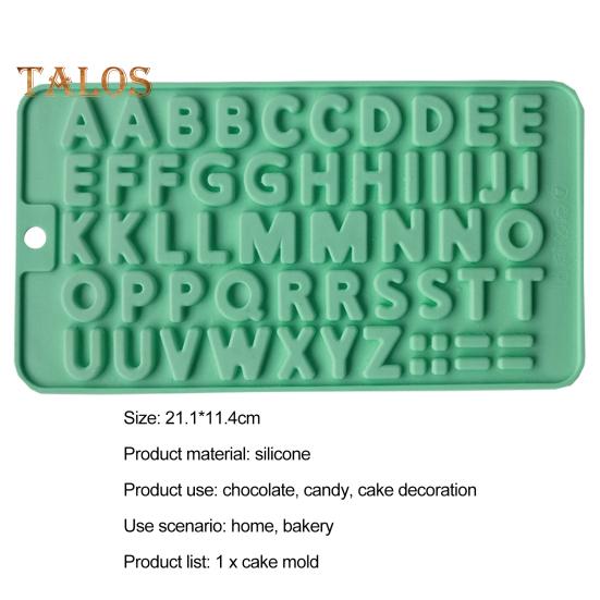 Formă de ciocolată cu alfabet Rezistență la temperaturi ridicate Aplicație largă Formă multifuncțională din silicon pentru tort de ciocolată de calitate alimentară