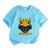 Kids Boys Girls Casual Crew Neck Short Sleeve T-Shirt, Cool Bumblebee Mecha Graphic 100% Cotton Soft Breathable Tee, Summer Daily Wear Tops for 3-12 Y
