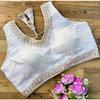 Blusa sin mangas de mezcla de seda para mujer Ropa de fiesta india Diseñador Étnico Choli