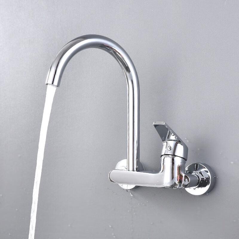 TLXT Wall-Mounted Pull-Out Kitchen & Laundry Faucet