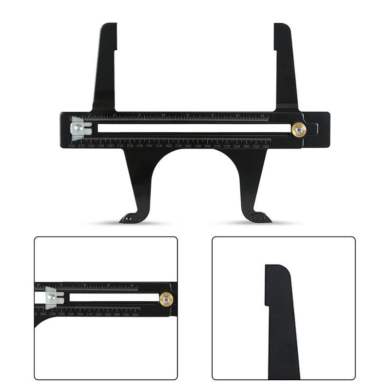 Brake Resetting Gauge Dual Scale Combination Brake Measuring Tool For Rear Drum Brake Lining Shoe Disc Rotors Hand Brakes