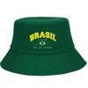 Cappello da Pescatore Unisex Casual BRASIL Print Cappellino da Trucker con Design Elegante e Taglia Regolabile per Uomo e Donna