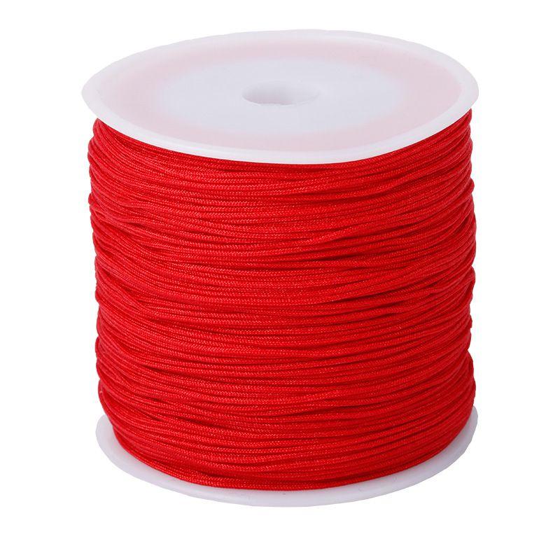 No. 72 Jade Thread 100 M Handmade Braided Rope Bracelet Red Rope Braid Rope Thread Carrying Strap String Jewelry Thread DIY Material