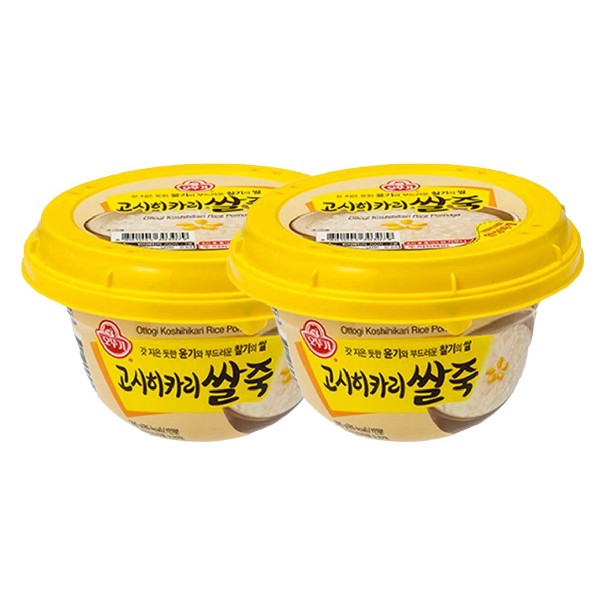 Ottogi Koshihikari Rijstepap Kom Milde Gladde Textuur Comfortmaaltijd 285g x 2 Pakken