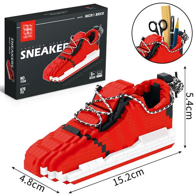 

Новые строительные блоки для мальчиков и девочек, спортивные баскетбольные кроссовки «сделай сам», аниме, кроссовки, игрушечная аукционная модель, сборочный блок, кирпичи, детские игрушки, подарки