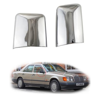 2 buc Accesorii Cromate ABS pentru Oglindă Retrovizoare Auto Ornament Placat Pentru Mercedes Benz W124 1984-1996 Capac Oglindă Ușă Volan pe Stânga