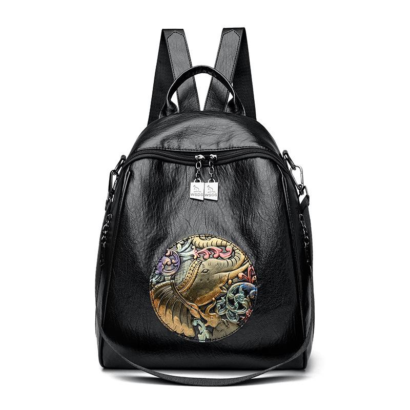 Backpack New Style Fashion Retro Travel Backpack Commuting Large Capacity Schoolbag Trendy Bag