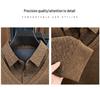 Premium Men's Knitwear: Fake Two-Piece Warm Sweater for Middle-Aged & Elderly (50-60+), Plus Velvet, Thickened Grandpa Style