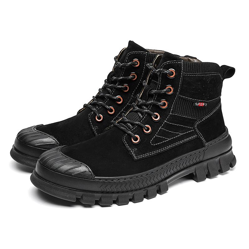 2025 Foreign Trade Explosion Medium and High-top Casual Trend Men's Shoes Autumn and Winter Men's Outdoor Hiking Shoes Martin Boots
