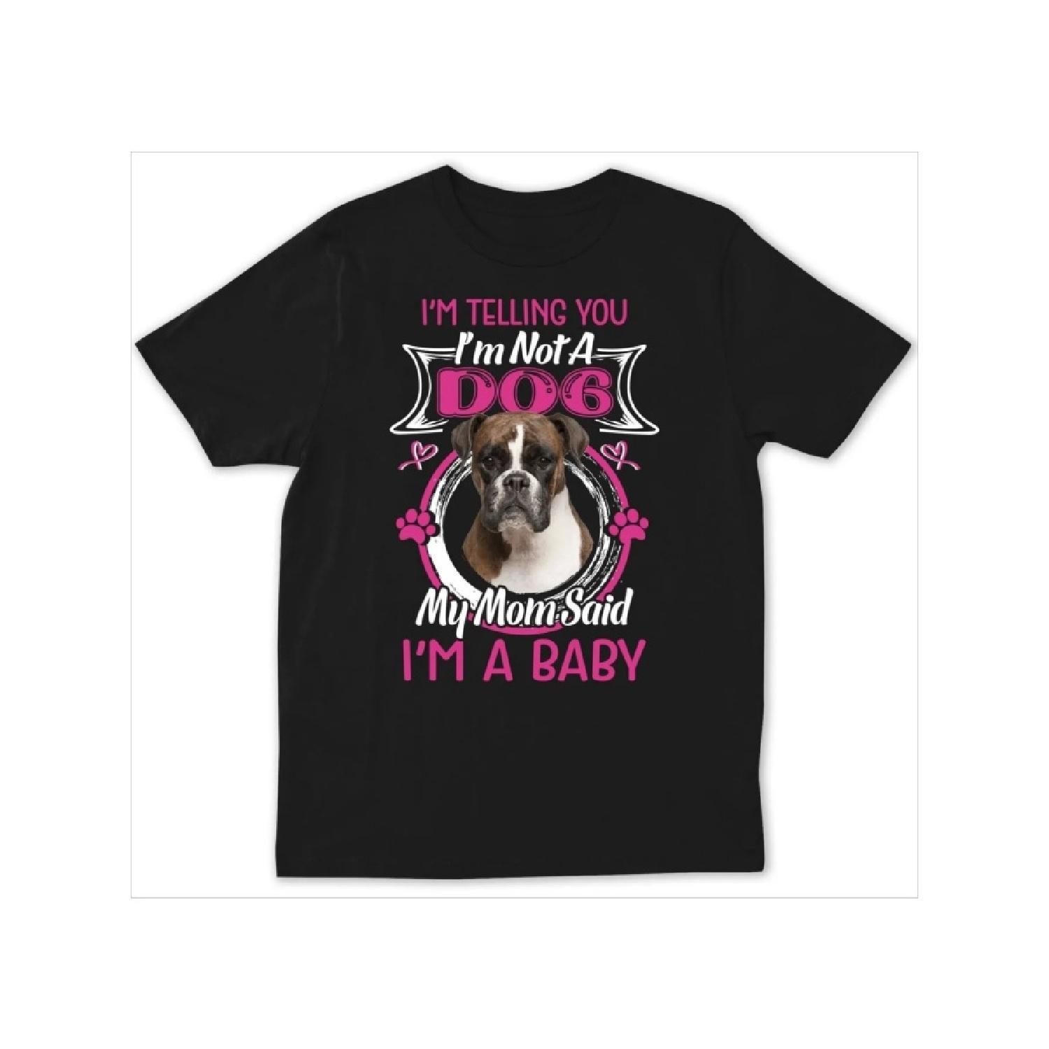 

Men s Casual Boxer Dog Graphic T-Shirt, Crew Neck, Loose Fit, Stretch Cotton - Ideal Year-Round Gift for Dog Lovers XXXXXL чорний