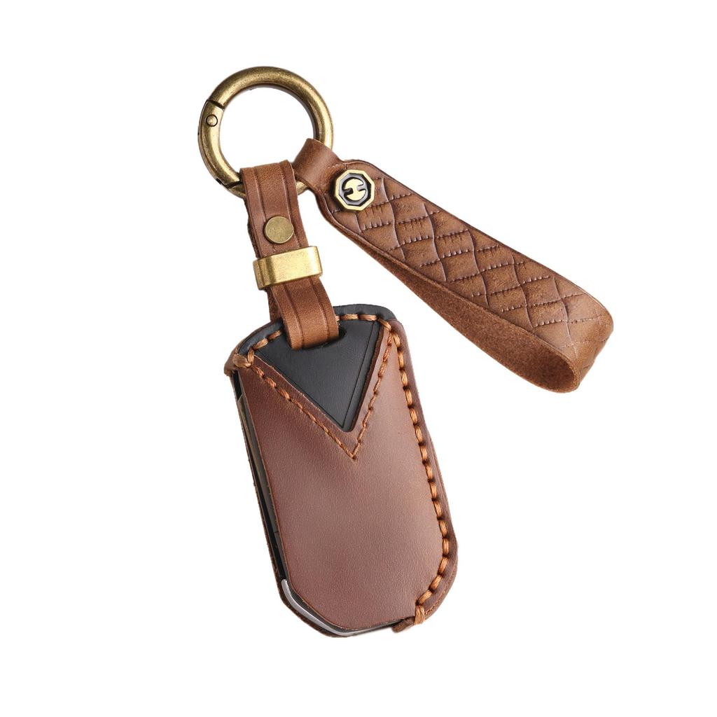 Honda Folding Key Protective Leather Cover - Handcrafted