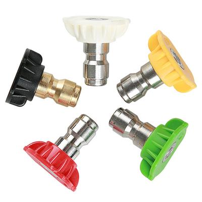 Connecteur Pistolet à Eau Lave-Auto Haute Pression 5 Buses à Connexion Rapide + Lance d'Extension pour Nettoyeur Haute Pression pour Karcher K2-K7