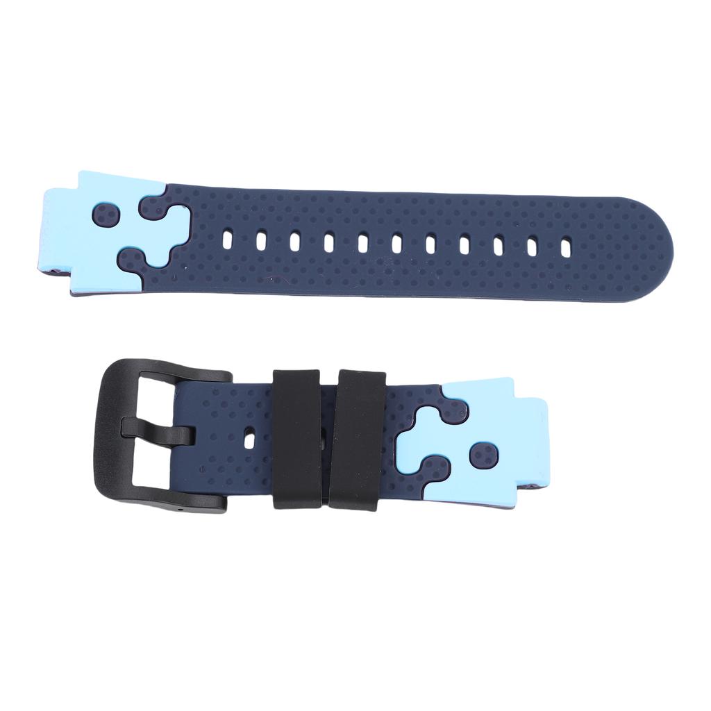 15mm Silicone Watch Band for Kids Water Proof Sport Watch Band Replacement with Stainless Steel Buckle