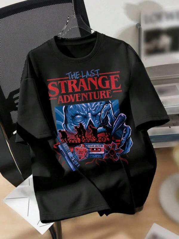 Printed Round Neck TShirt Stranger TShirt Herren Black Hawkins 1983 Gs S3XLTShirt For WoMEn S