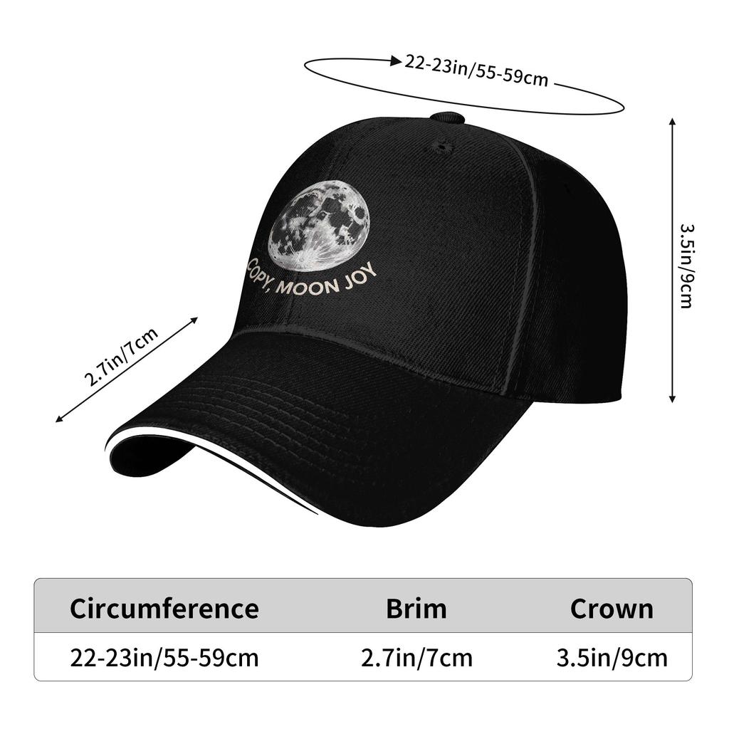 Copy Moon Joy Sun Baseball Cap  Summer Street Style Trucker Hat For Couple Women Hiking Fishing Snapback Cap