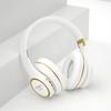 KH20 Earphones Over Ear Bluetooth Headphones Wireless Headset with Built-in Mic Soft Earmuffs Retractable Holder Connecting Audio Cable on Clearance