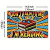 Do Not Disturb Reading Metal Tin Sign Wall Decor for Office Cafe Bar Home