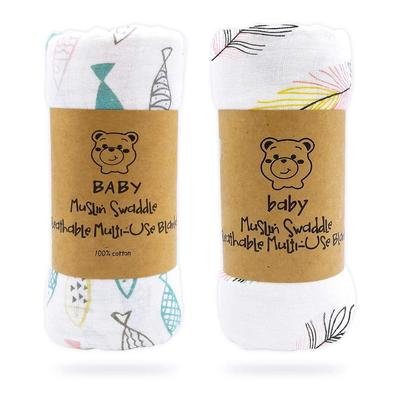 Baby Bademull Baby Stilltuch Spieltuch Doppelwärme Schnellbakteriell Baby 2er Set von LASOLL Wickeltuch, Handtuch, Kuscheldecke, Schmusetuch, Baby