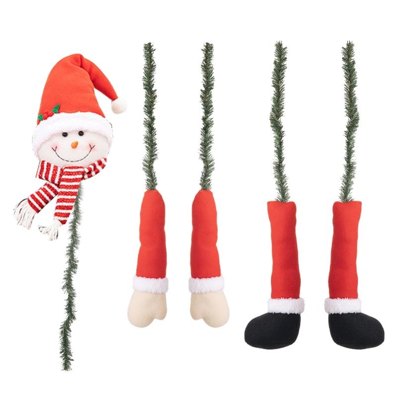 

Украшение на верхушку рождественской елки Санта/Снеговик обнимает верхушки деревьев праздничное украшение для дома и торговых центров вечеринки принадлежности