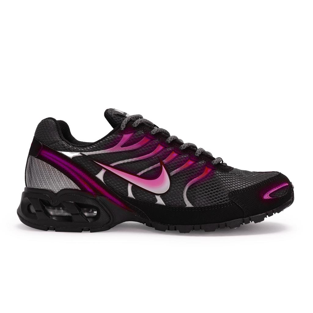Nike Air Max Torch 4 Cushioning Abrasion Resistant Slip Resistant Low top Running Shoes Men's Black Purple 343846-002(Team80-S-BOX)