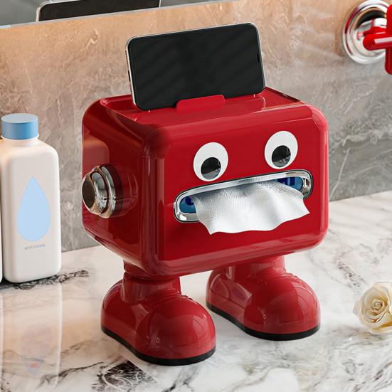 Multifunktionale Taschentuchbox mit Fernbedienungshalter, Serviettenspender für Badezimmer, Toilette, Schlafzimmer und Büro