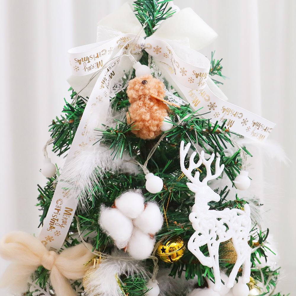 60cm Mini Christmas Tree with Lights & Desktop Ornaments