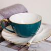 Shangqi Gold-Handle Ceramic Pumpkin Coffee Cup Set