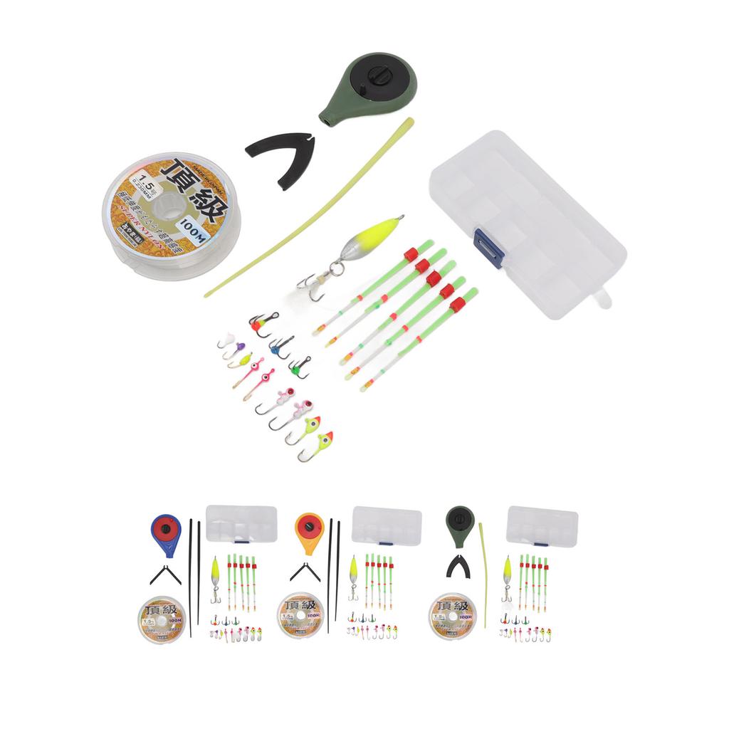 Mini Winter Eisangelrute Rutenspitze Rutenoberteil Angelschnur Haken Eisangelzubehör