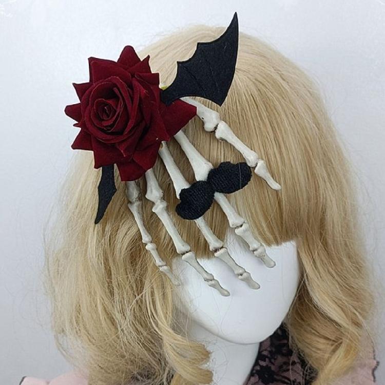 Hair Accessories Hairpin Skull Hand Hair Clips Barrette Hairpin for Halloween