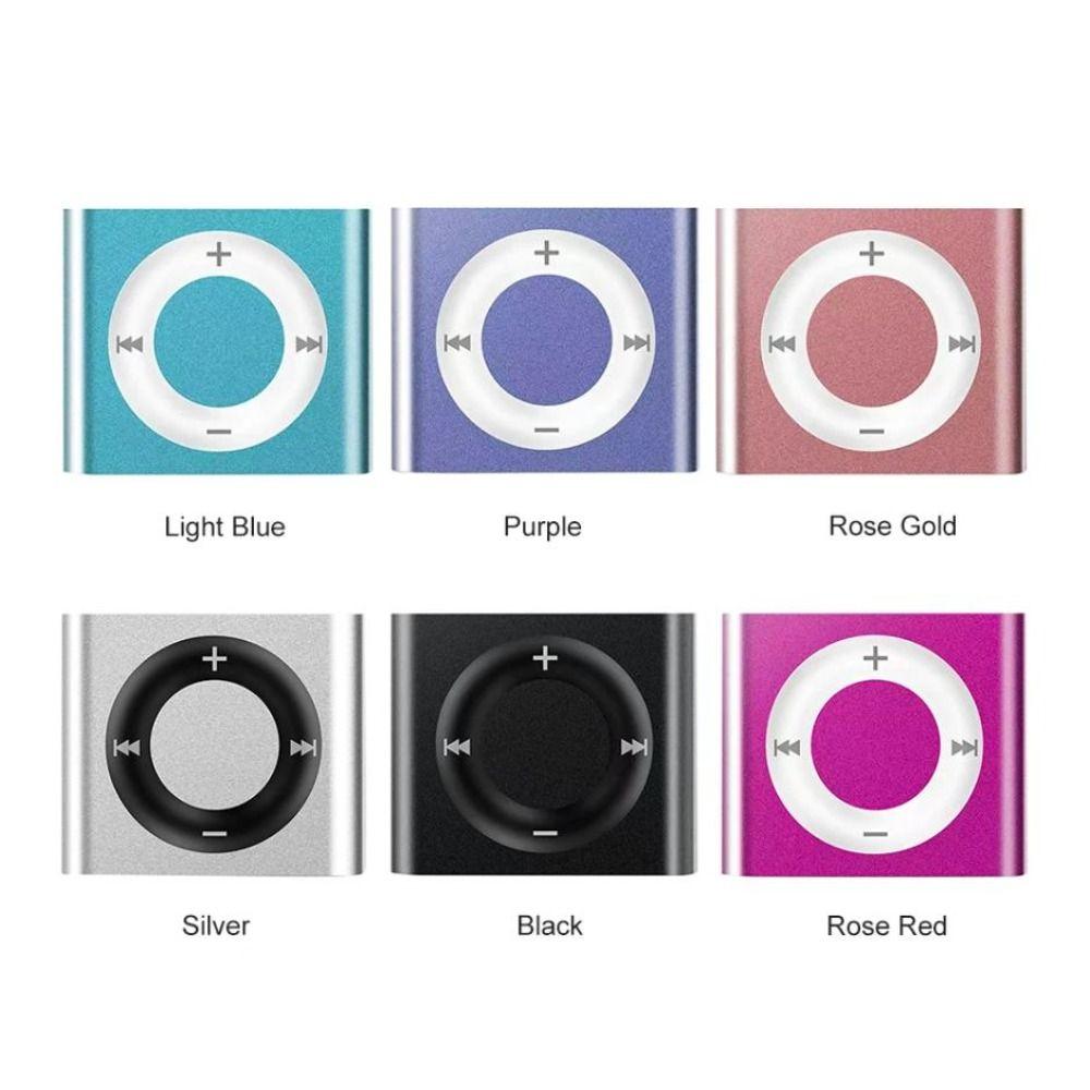 Metal Clip USB MP3 Music Players Card Slot Student Walkman FM Radio Portable Mini MP3 Player  Gift