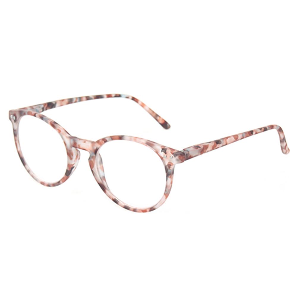 

TUREZING Reading Glasses for Women Fashion Round Anti-Blue Light Comfortable Lightweight High Quality Prescription Eyeglasses 2.5