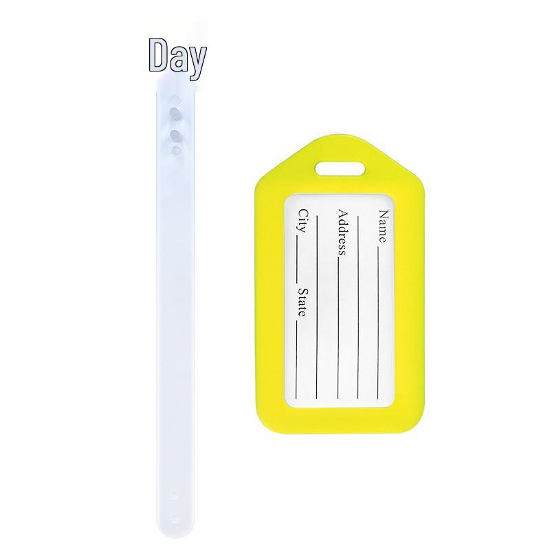 Airplane Luggage Tag Identifier: Suitcase Name & Boarding Pass Label.