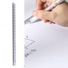 2Pcs Clear Triangular Scale Ruler 15cm 20cm Plastic Drawing Ruler Geometry Tool for Measuring Engineering Drawing